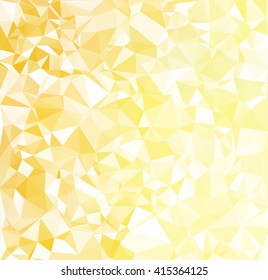Yellow Polygonal Mosaic Background, Creative Design Templates