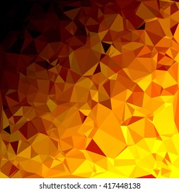 Yellow Polygonal Mosaic Background, Creative Design Templates