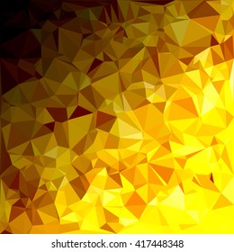 Yellow Polygonal Mosaic Background, Creative Design Templates