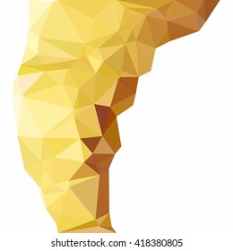 Yellow Polygonal Mosaic Background, Creative Design Templates