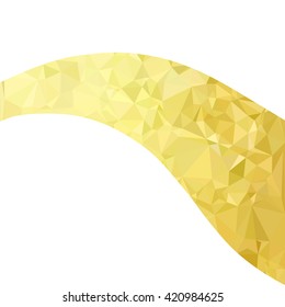 Yellow Polygonal Mosaic Background, Creative Design Templates