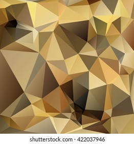 Yellow Polygonal Mosaic Background, Creative Design Templates