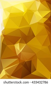 Yellow Polygonal Mosaic Background, Creative Design Templates
