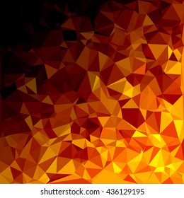 Yellow Polygonal Mosaic Background, Creative Design Templates