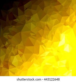 Yellow Polygonal Mosaic Background, Creative Design Templates