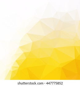Yellow Polygonal Mosaic Background, Creative Design Templates