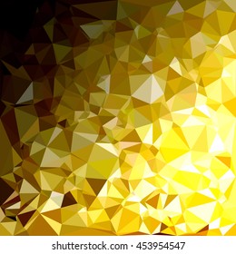 Yellow Polygonal Mosaic Background, Creative Design Templates