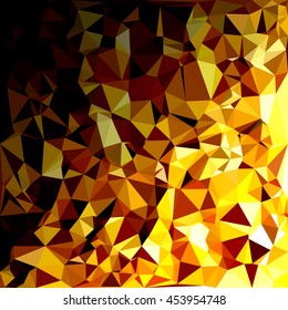 Yellow Polygonal Mosaic Background, Creative Design Templates