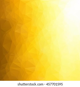 Yellow Polygonal Mosaic Background, Creative Design Templates