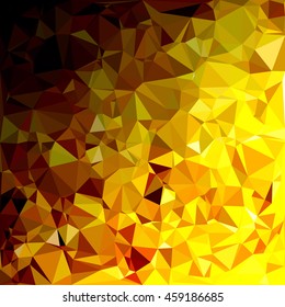 Yellow Polygonal Mosaic Background, Creative Design Templates