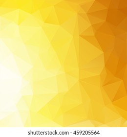 Yellow Polygonal Mosaic Background, Creative Design Templates