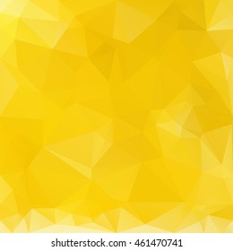 Yellow Polygonal Mosaic Background, Creative Design Templates