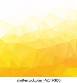 Yellow Polygonal Mosaic Background, Creative Design Templates