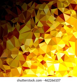 Yellow Polygonal Mosaic Background, Creative Design Templates