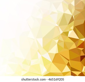 Yellow Polygonal Mosaic Background, Creative Design Templates
