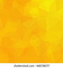 Yellow Polygonal Mosaic Background, Creative Design Templates