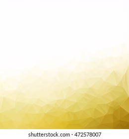 Yellow Polygonal Mosaic Background, Creative Design Templates