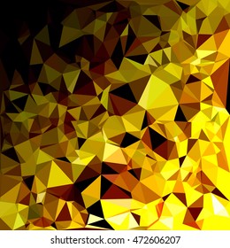 Yellow Polygonal Mosaic Background, Creative Design Templates