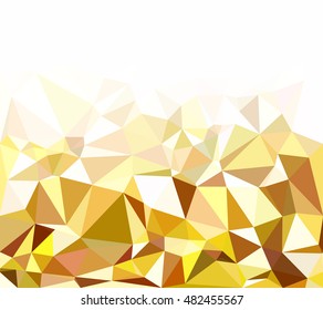 Yellow Polygonal Mosaic Background, Creative Design Templates