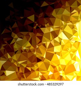 Yellow Polygonal Mosaic Background, Creative Design Templates