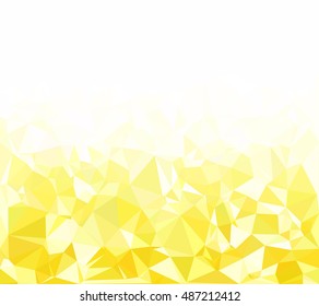 Yellow Polygonal Mosaic Background, Creative Design Templates