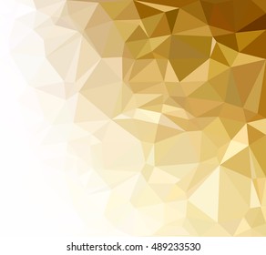 Yellow Polygonal Mosaic Background, Creative Design Templates