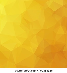 Yellow Polygonal Mosaic Background, Creative Design Templates