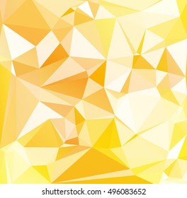 Yellow Polygonal Mosaic Background, Creative Design Templates