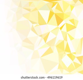 Yellow Polygonal Mosaic Background, Creative Design Templates