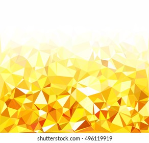Yellow Polygonal Mosaic Background, Creative Design Templates