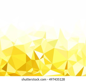 Yellow Polygonal Mosaic Background, Creative Design Templates