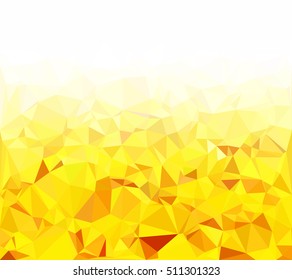 Yellow Polygonal Mosaic Background, Creative Design Templates