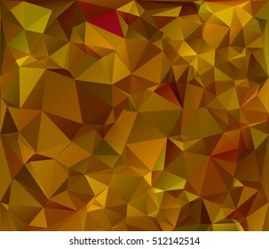 Yellow Polygonal Mosaic Background, Creative Design Templates
