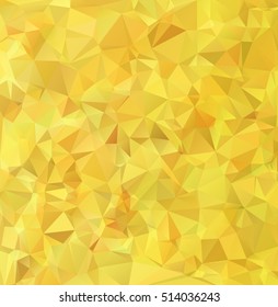Yellow Polygonal Mosaic Background, Creative Design Templates