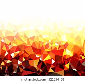 Yellow Polygonal Mosaic Background, Creative Design Templates