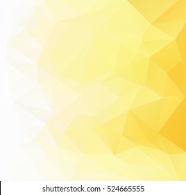 Yellow Polygonal Mosaic Background, Creative Design Templates