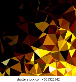 Yellow Polygonal Mosaic Background, Creative Design Templates