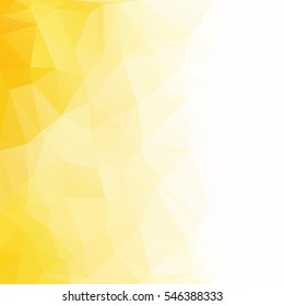 Yellow Polygonal Mosaic Background, Creative Design Templates