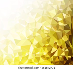 Yellow Polygonal Mosaic Background, Creative Design Templates