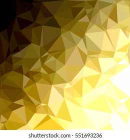 Yellow Polygonal Mosaic Background, Creative Design Templates