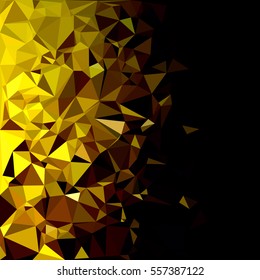 Yellow Polygonal Mosaic Background, Creative Design Templates