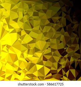 Yellow Polygonal Mosaic Background, Creative Design Templates