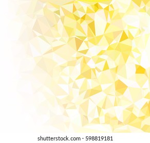 Yellow Polygonal Mosaic Background, Creative Design Templates