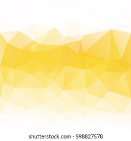 Yellow Polygonal Mosaic Background, Creative Design Templates