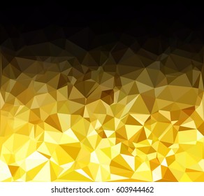 Yellow Polygonal Mosaic Background, Creative Design Templates
