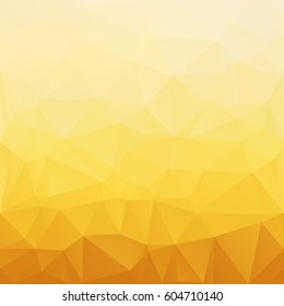 Yellow Polygonal Mosaic Background, Creative Design Templates