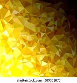Yellow Polygonal Mosaic Background, Creative Design Templates