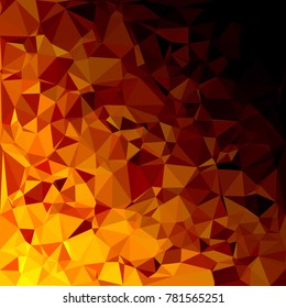 Yellow Polygonal Mosaic Background, Creative Design Templates