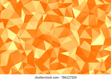 Yellow Polygonal Mosaic Background, Creative Design Templates