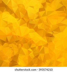 Yellow Polygonal Mosaic Background, Vector illustration, Busines